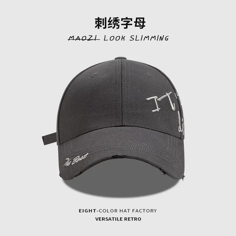 Korean Letter Embroidered Baseball Cap for Women — feature 14