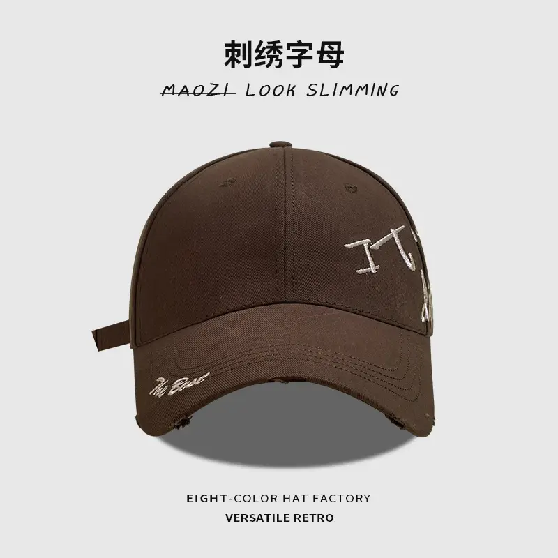Korean Letter Embroidered Baseball Cap for Women — feature 16