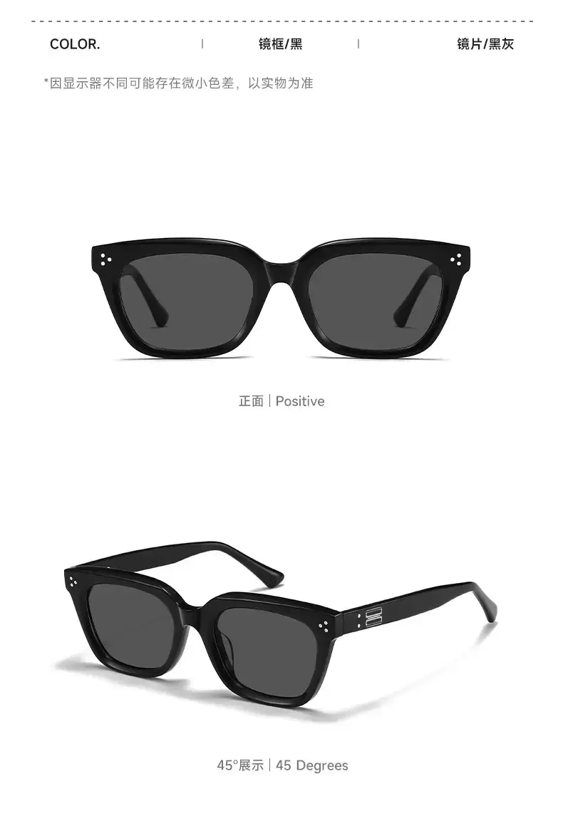Men's Gradient Sunglasses Black Frame Light Blue — feature 10