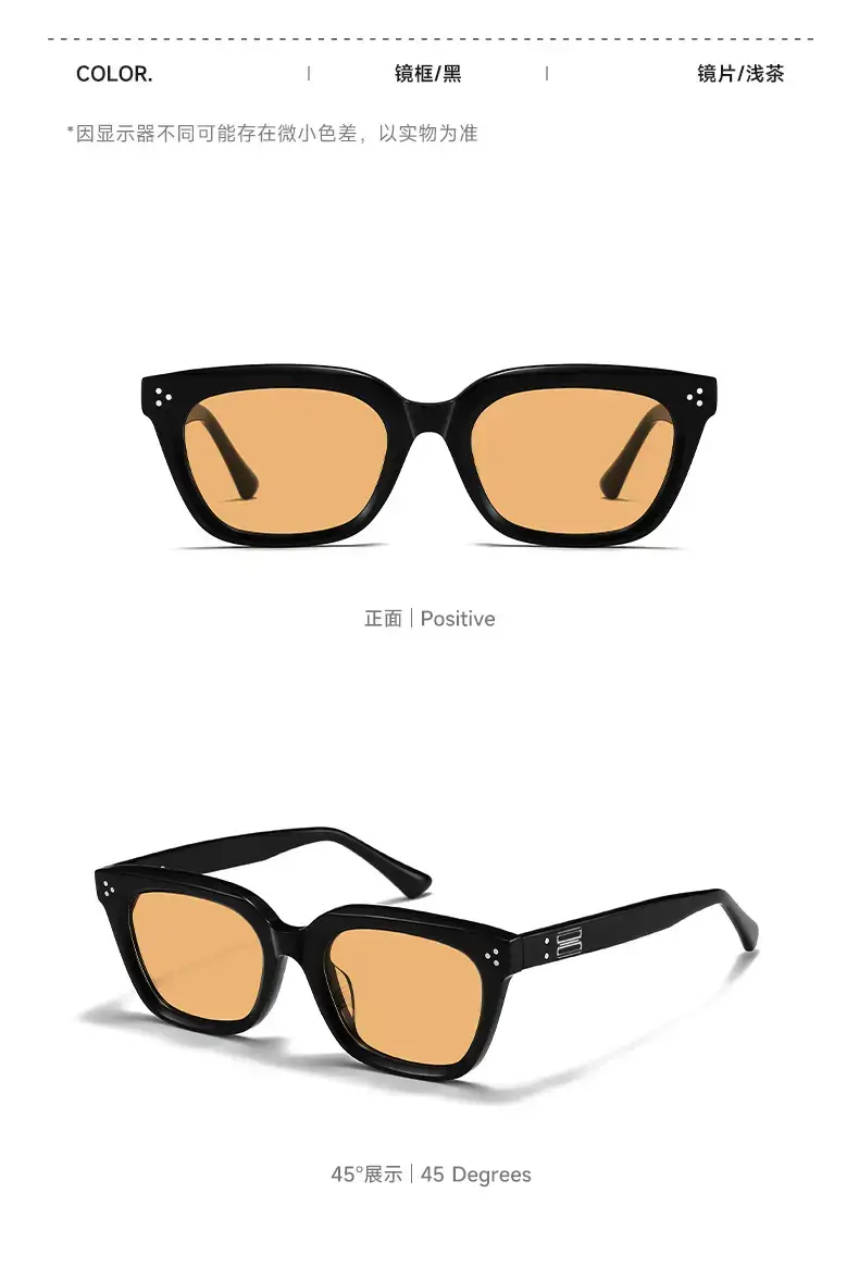Men's Gradient Sunglasses Black Frame Light Blue — feature 12
