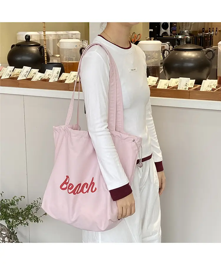Yellow Canvas Shoulder Bag for Women New Size Artistic Design — feature 12