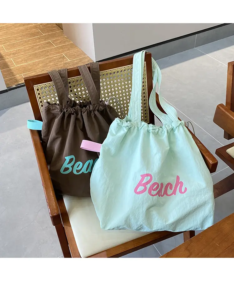 Yellow Canvas Shoulder Bag for Women New Size Artistic Design — feature 40