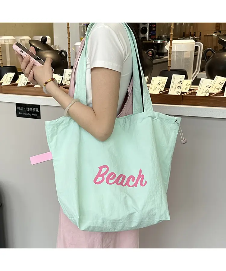 Yellow Canvas Shoulder Bag for Women New Size Artistic Design — feature 41