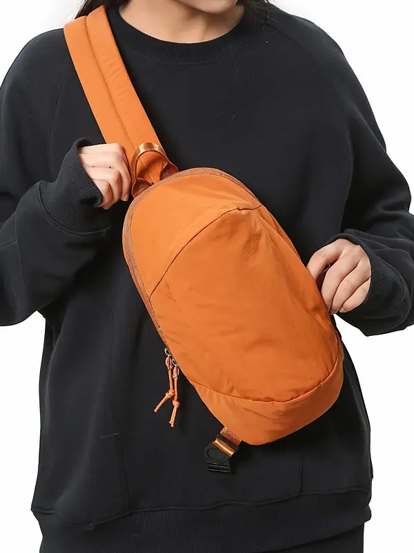 Orange Crossbody Bag for Men Mobile Travel Luggage - Image 3