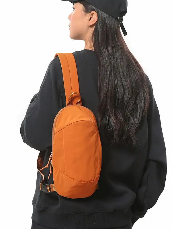 Orange Crossbody Bag for Men Mobile Travel Luggage - Image 4