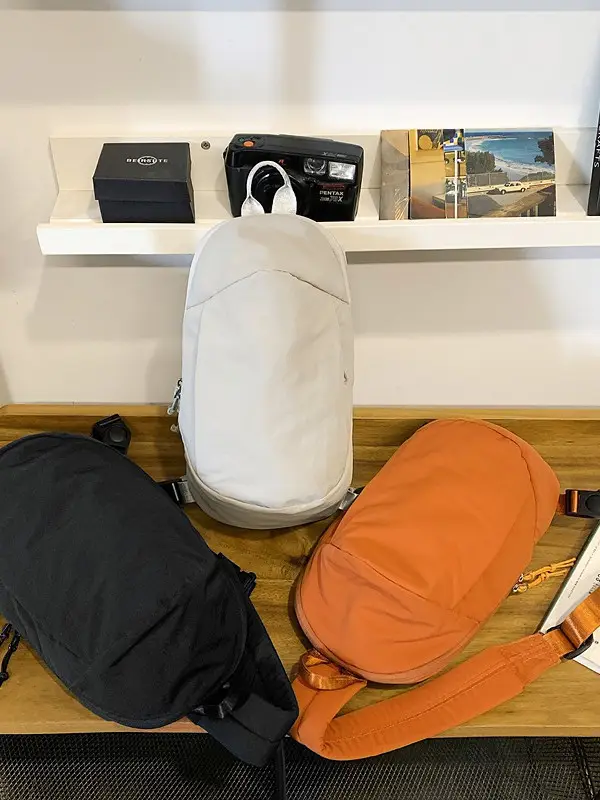 Orange Crossbody Bag for Men Mobile Travel Luggage - Image 5