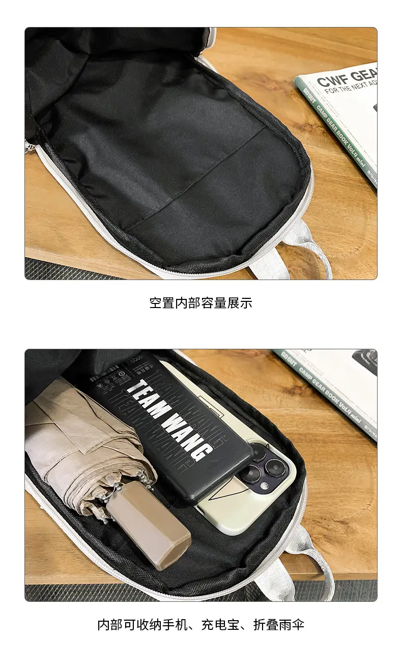 Orange Crossbody Bag for Men Mobile Travel Luggage — feature 28