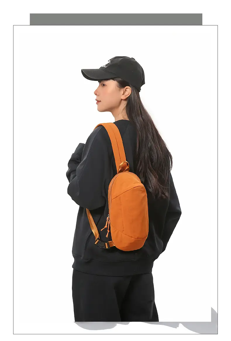 Orange Crossbody Bag for Men Mobile Travel Luggage — feature 7
