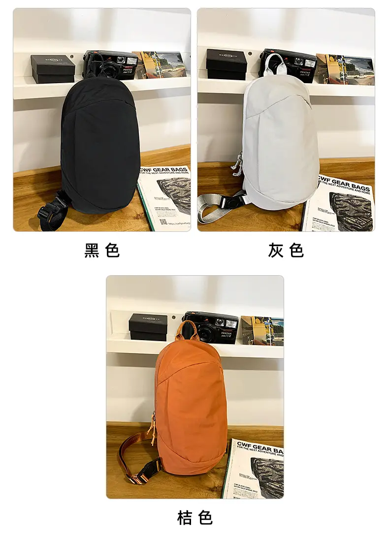 Orange Crossbody Bag for Men Mobile Travel Luggage — feature 9