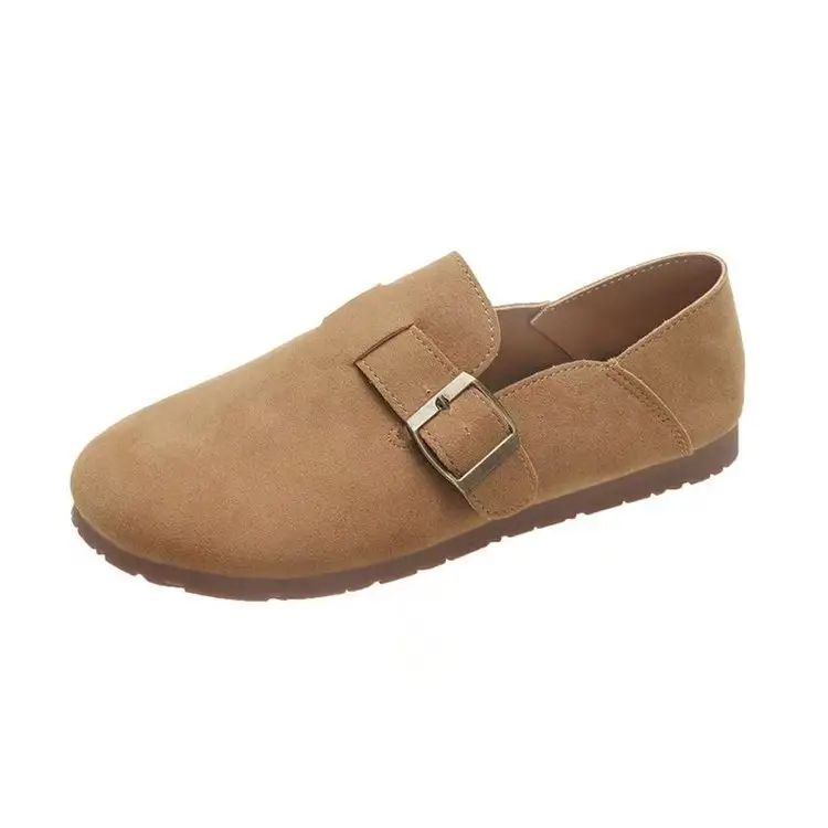 Internet Celebrous Explosions Birkenth Shoes 2025 Spring New Retro Women Lazy Slip-on Birkenth Shoes Flat Bean Shoes - Image 6