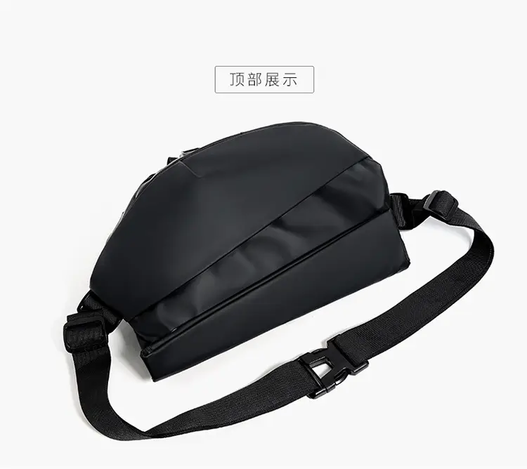 Men's Tech Skin Membrane Crossbody Bag Blue Black — feature 21