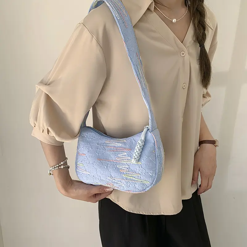 Rainbow Striped Sweet Shoulder Bag for Girls