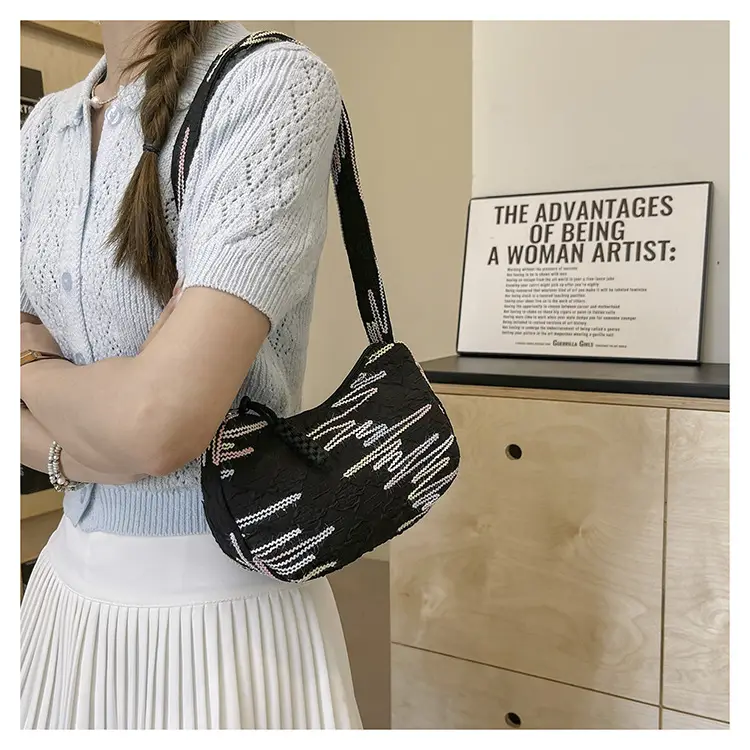 Rainbow Striped Sweet Shoulder Bag for Girls — feature 1