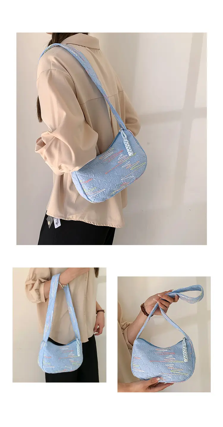 Rainbow Striped Sweet Shoulder Bag for Girls — feature 10