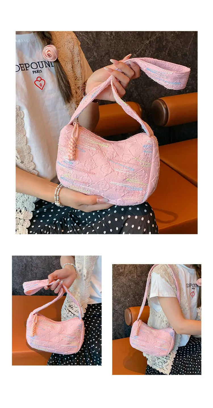 Rainbow Striped Sweet Shoulder Bag for Girls — feature 11