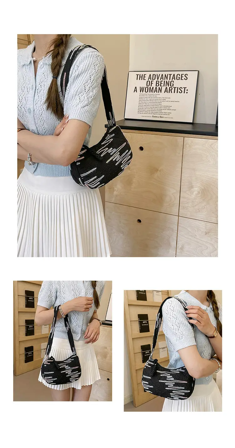 Rainbow Striped Sweet Shoulder Bag for Girls — feature 8