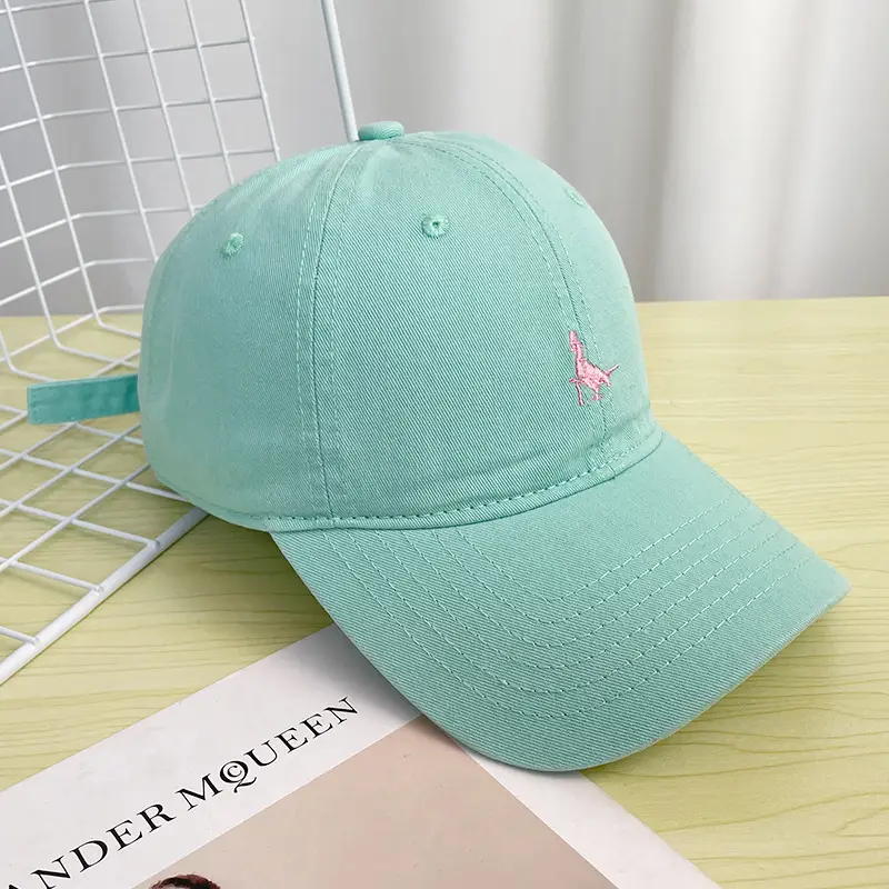 Women Embroidered Peaked Cap Beige Korean Style — feature 8