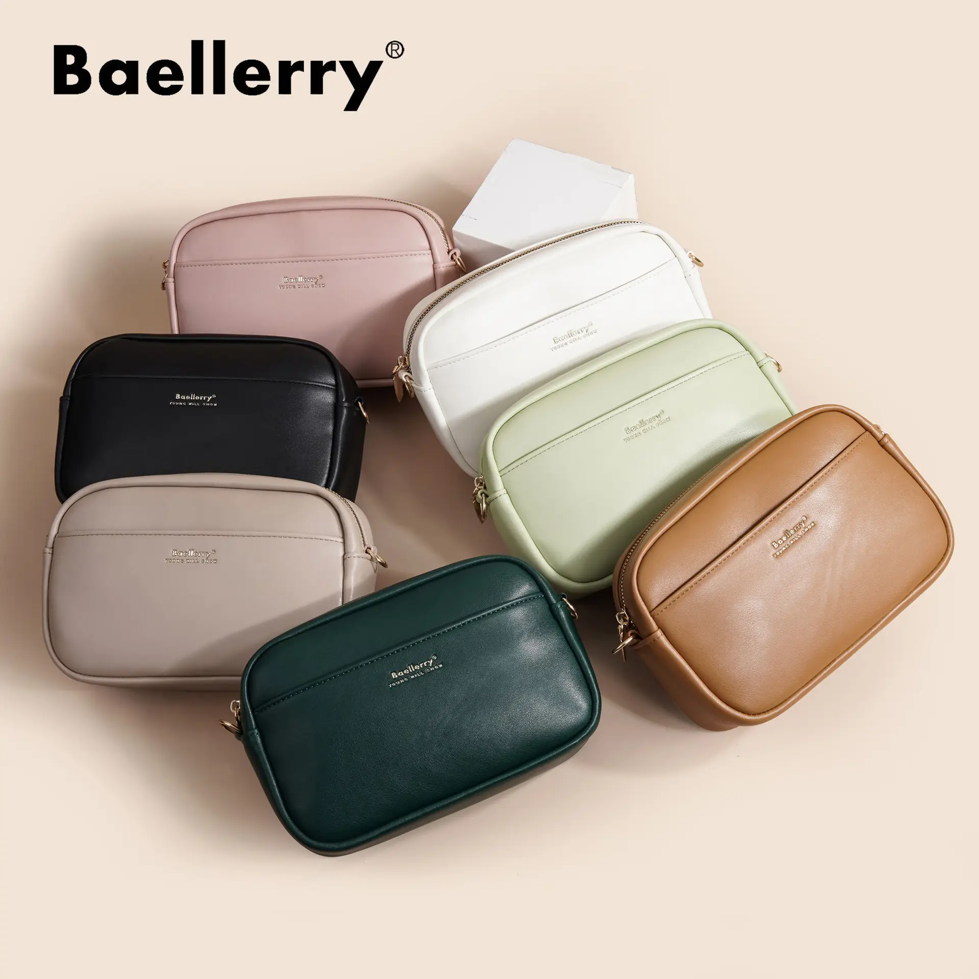 New Style Women's Pink Crossbody Bag with Coin Holder - Image 8