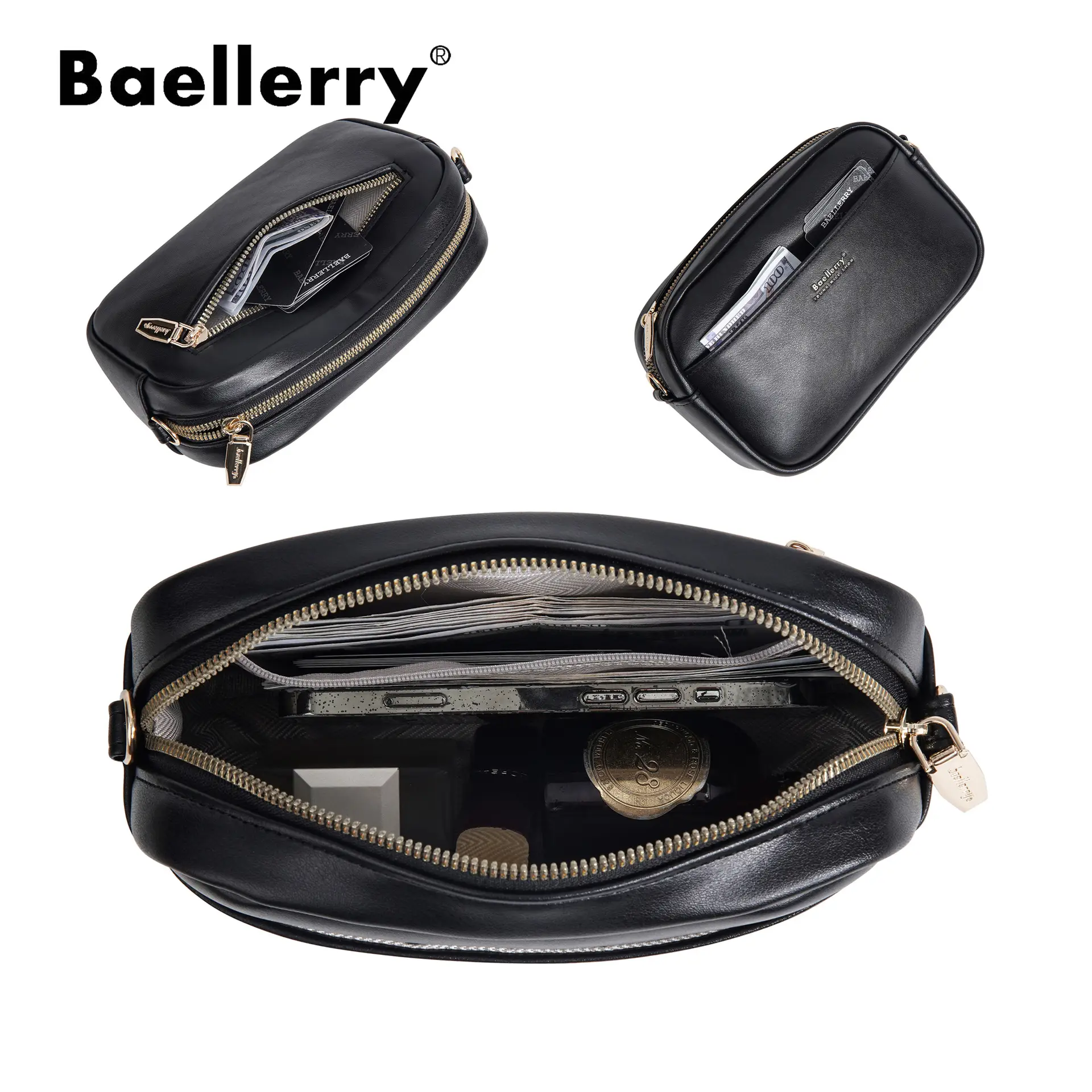 New Style Women's Pink Crossbody Bag with Coin Holder - Image 9