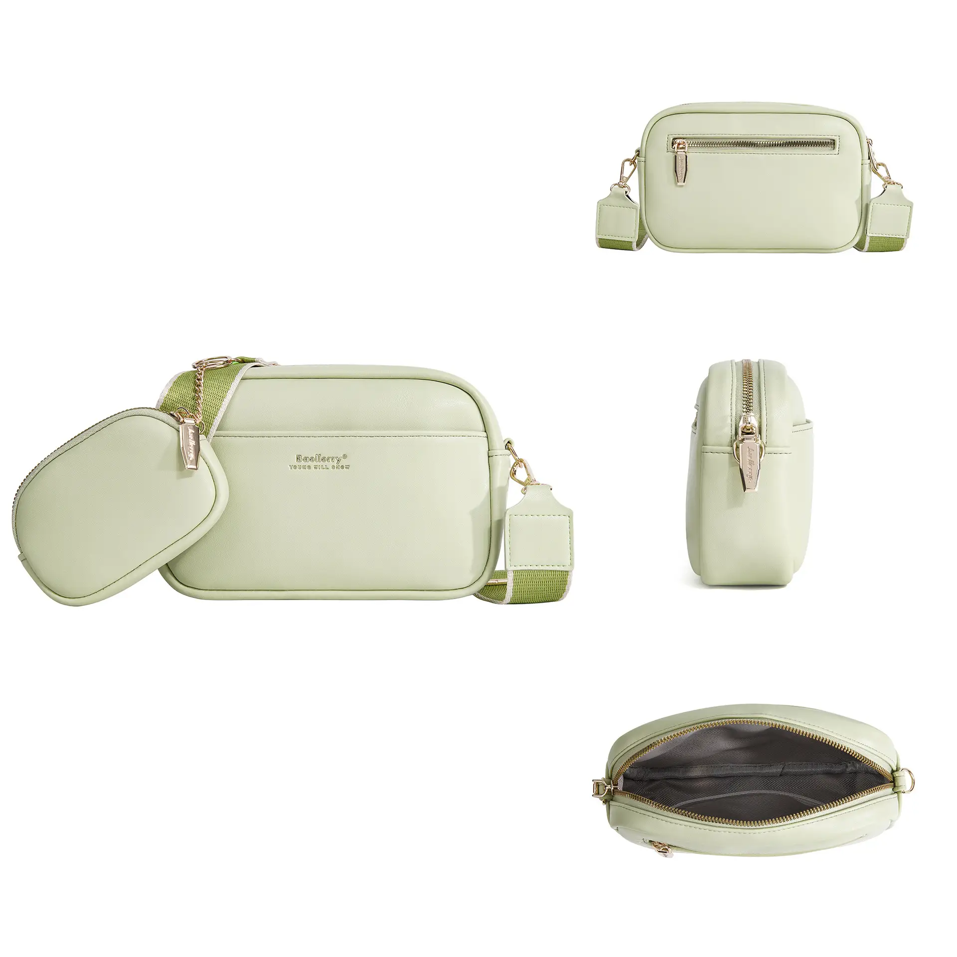 New Style Women's Pink Crossbody Bag with Coin Holder - Image 5