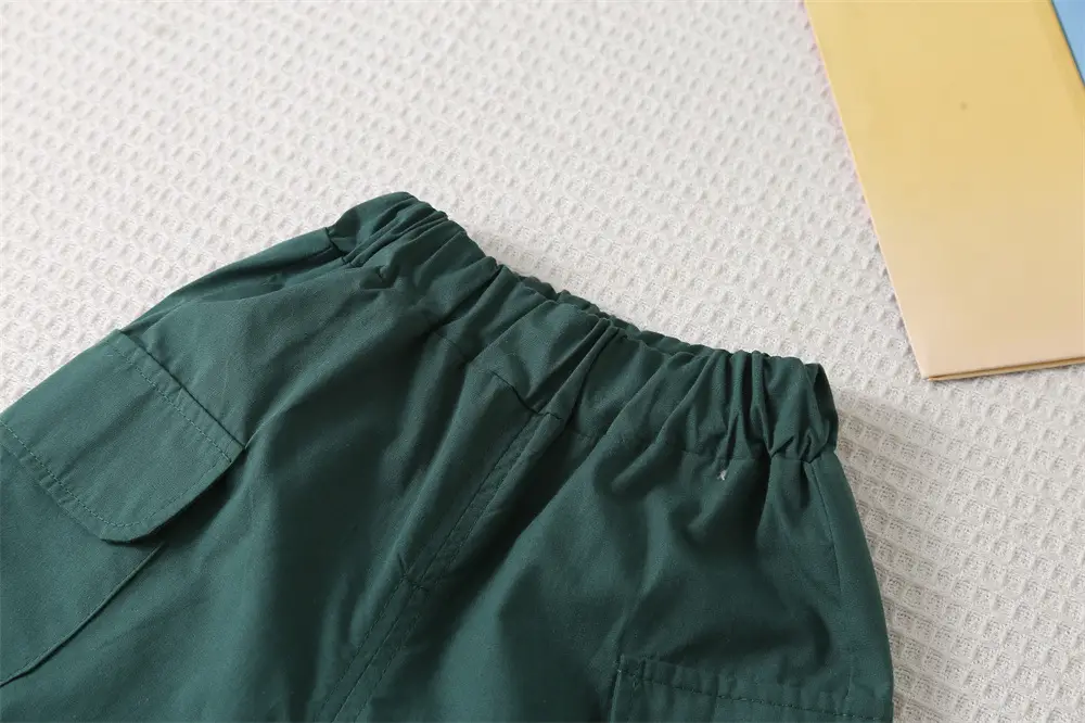 Boys Summer 2-5Yr English Pocket T-Shirt Shorts Set — feature 11