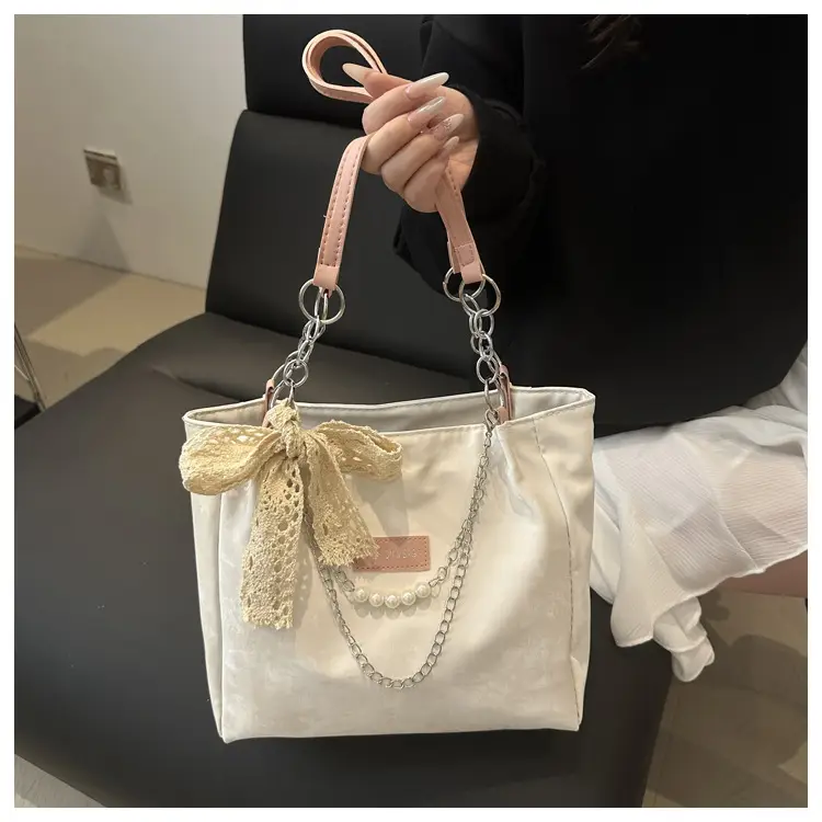 Women's White Lace Shoulder Tote Bag 2025 — feature 10