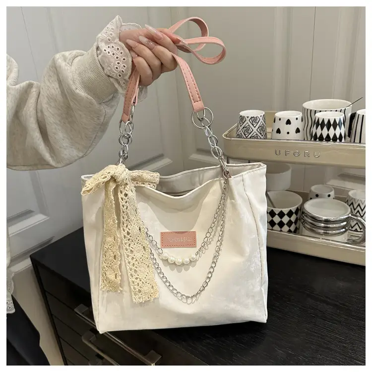 Women's White Lace Shoulder Tote Bag 2025 — feature 21