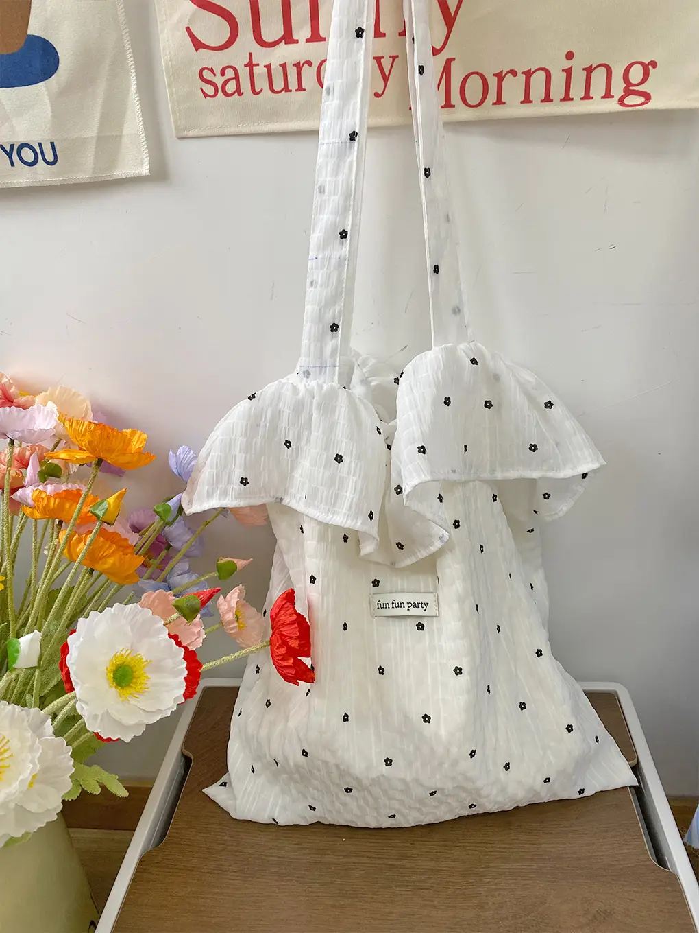2025 Spring Mesh Shoulder Bags Fairy Style Ruffled Handbags Women - Image 3