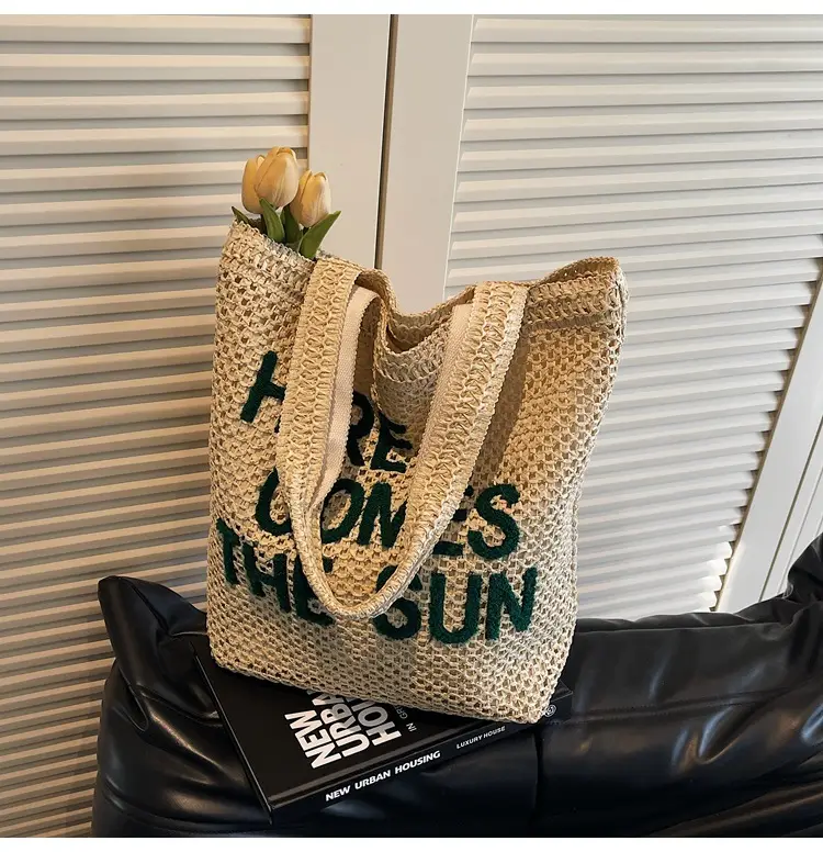 Women Crossbody Straw Bag Spring Summer 2026