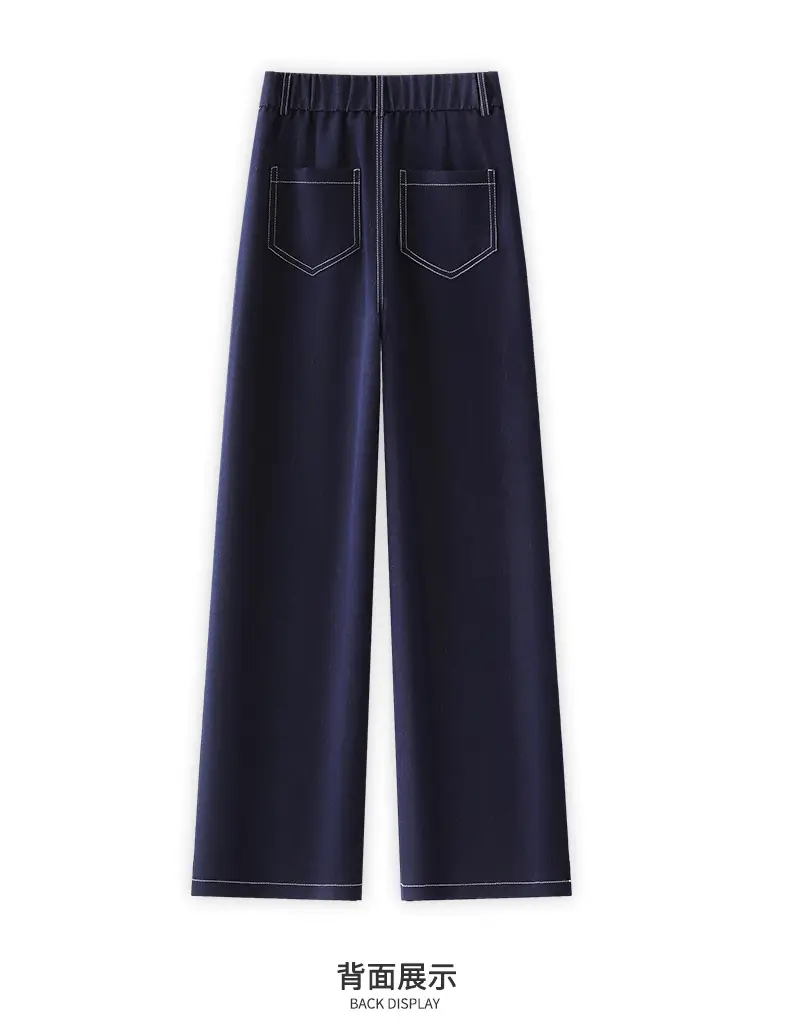 Dark Blue Slimming Long Pants for Women Spring 2026 — feature 13