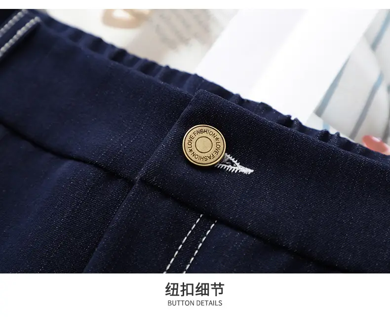 Dark Blue Slimming Long Pants for Women Spring 2026 — feature 16