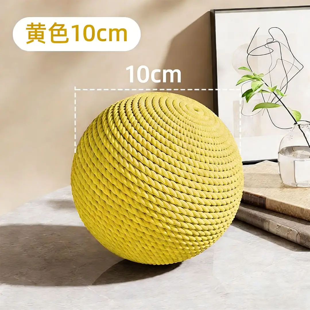 Cat Toy Sisal Ball Super Large Self-hi Soothing Artifact Fun Cat Stick Grinding Teeth Bite Resistant Voice Ball Cat Supplies Complete Book