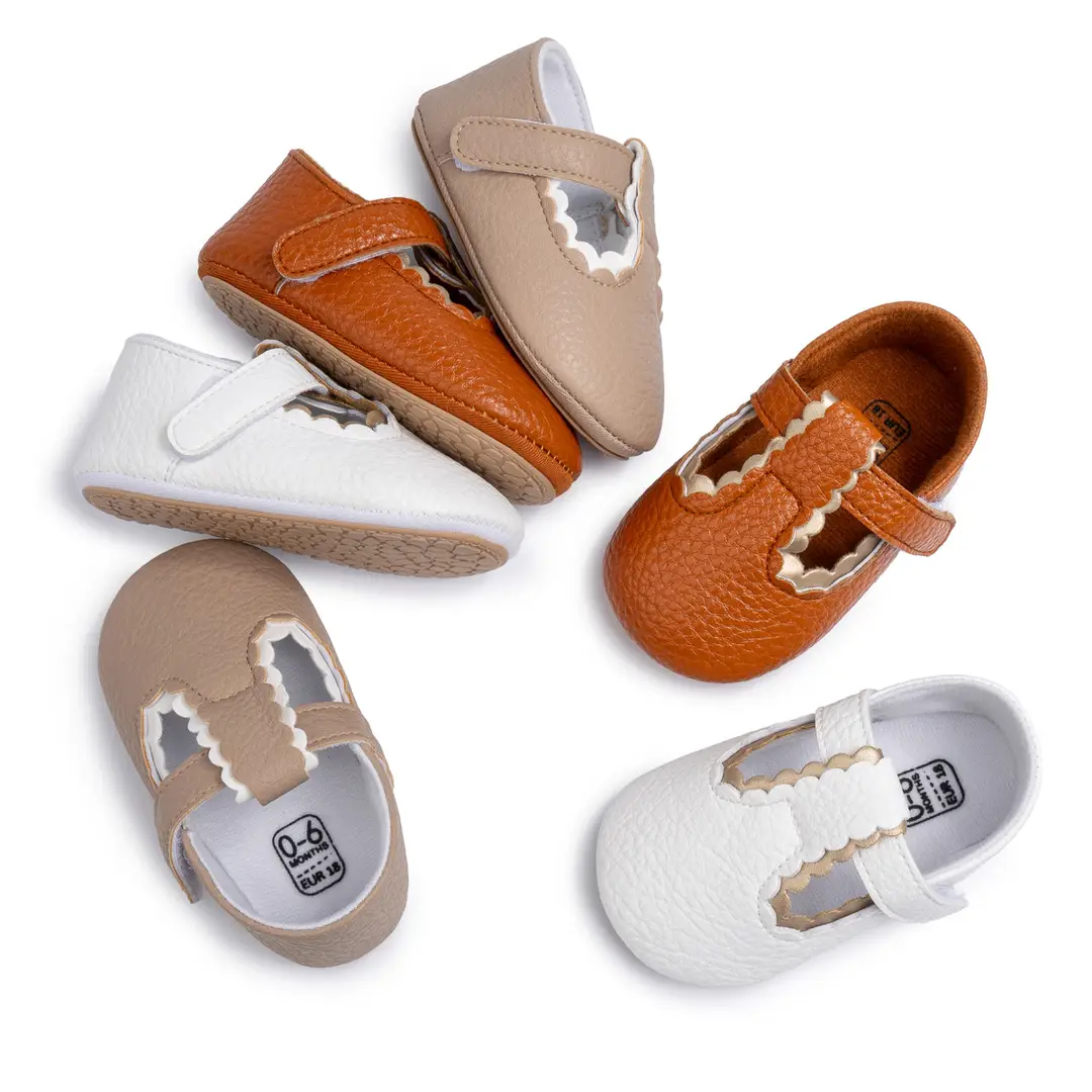 2025 Spring New Baby Girl Princess Shoes PU Velcro Baby Toddler Shoes Baby Shoes - Image 2