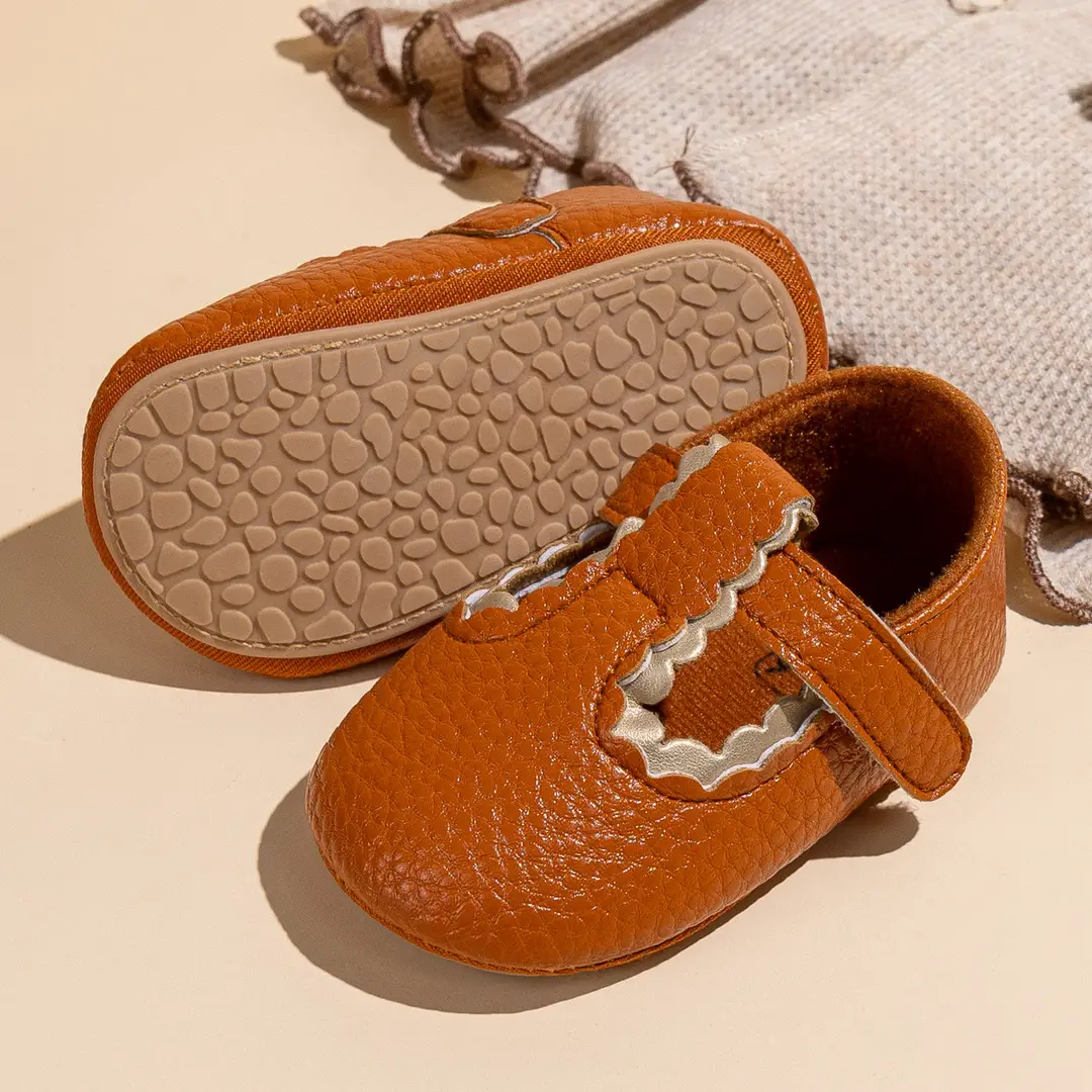 2025 Spring New Baby Girl Princess Shoes PU Velcro Baby Toddler Shoes Baby Shoes - Image 3