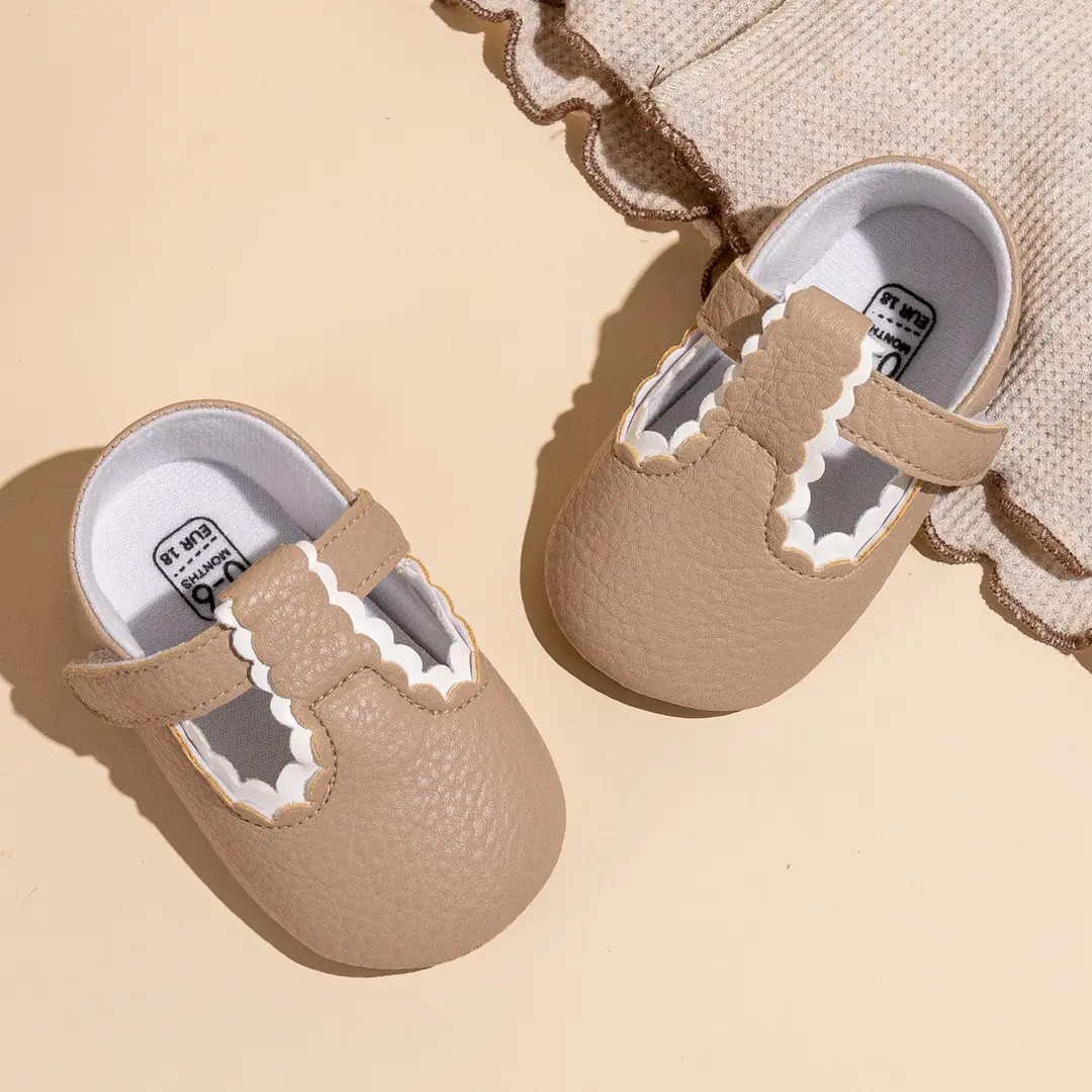 2025 Spring New Baby Girl Princess Shoes PU Velcro Baby Toddler Shoes Baby Shoes - Image 4