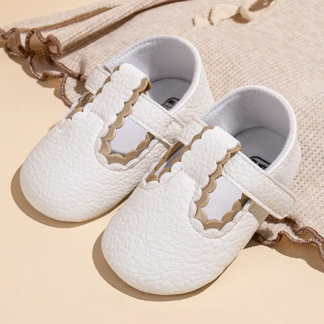 2025 Spring New Baby Girl Princess Shoes PU Velcro Baby Toddler Shoes Baby Shoes - Image 5