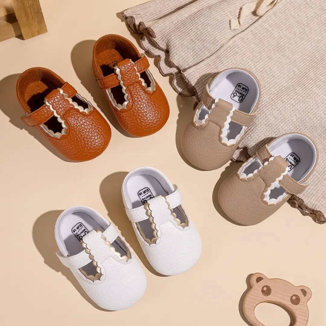 2025 Spring New Baby Girl Princess Shoes PU Velcro Baby Toddler Shoes Baby Shoes — feature 4