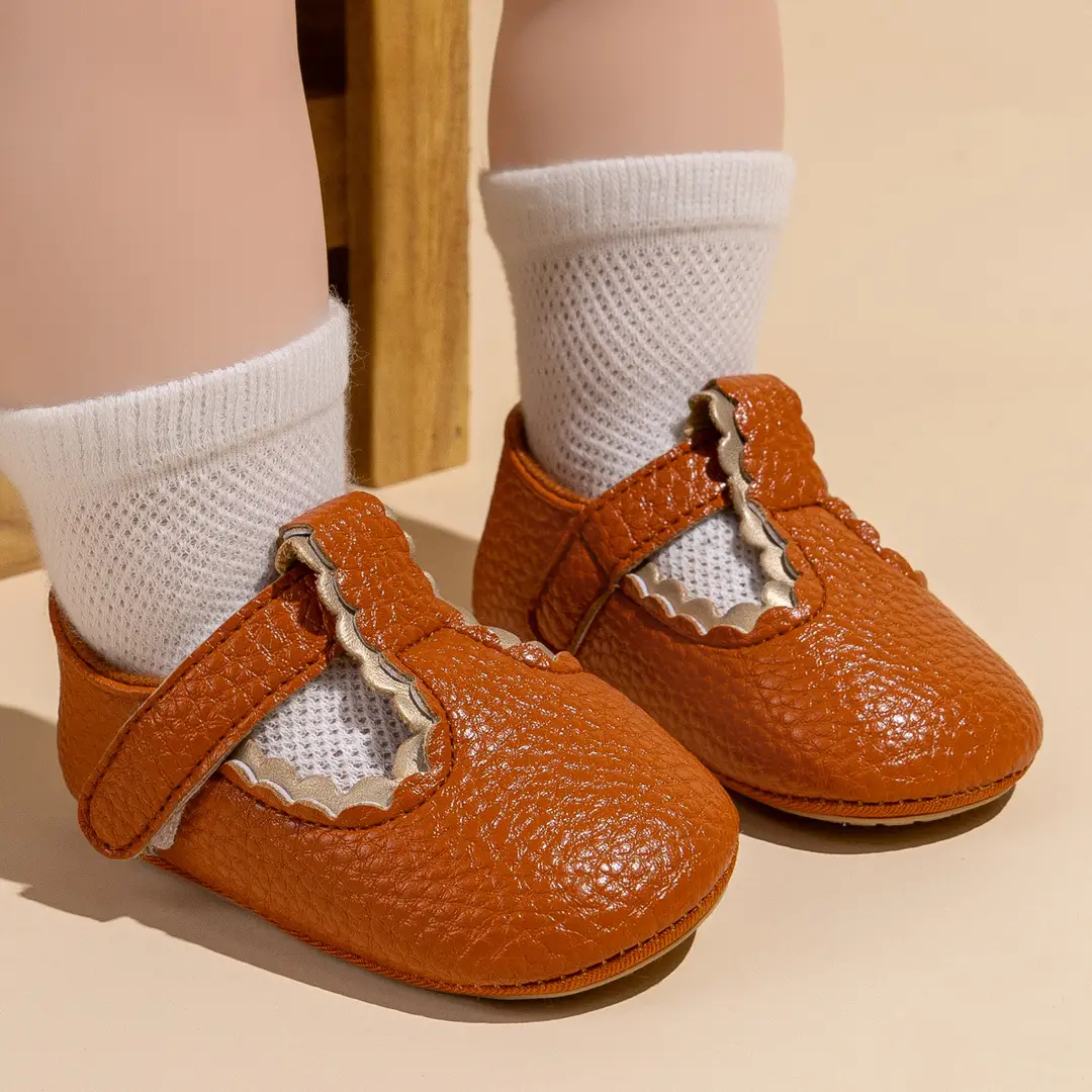 2025 Spring New Baby Girl Princess Shoes PU Velcro Baby Toddler Shoes Baby Shoes — feature 5