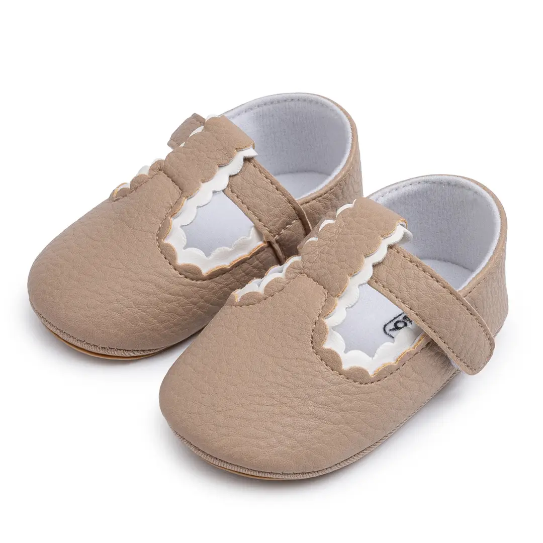 2025 Spring New Baby Girl Princess Shoes PU Velcro Baby Toddler Shoes Baby Shoes