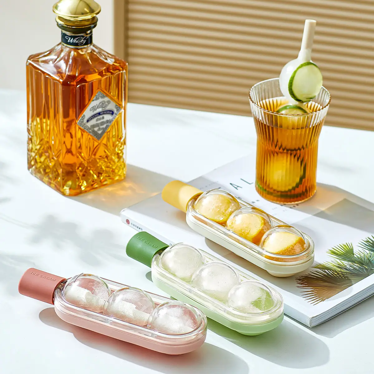 Silicone Ice Lattice Mold for Summer Ice Cream & Pop Sips - Image 7