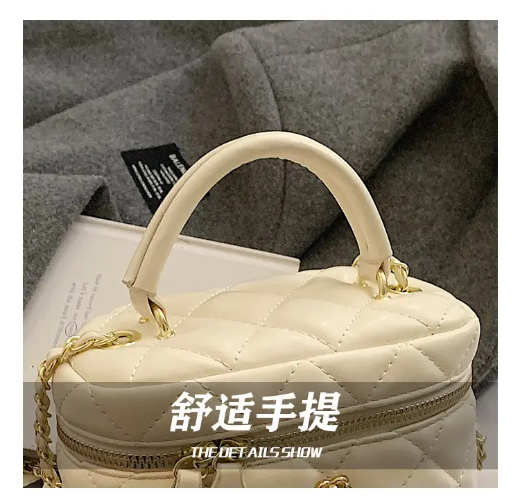Black Quilted Chain Handbag for Women 2025 Spring — feature 13