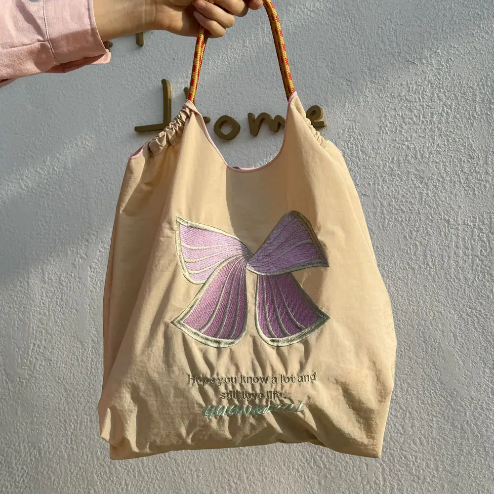 2025 Bow Embroidered Women's Shoulder Bag