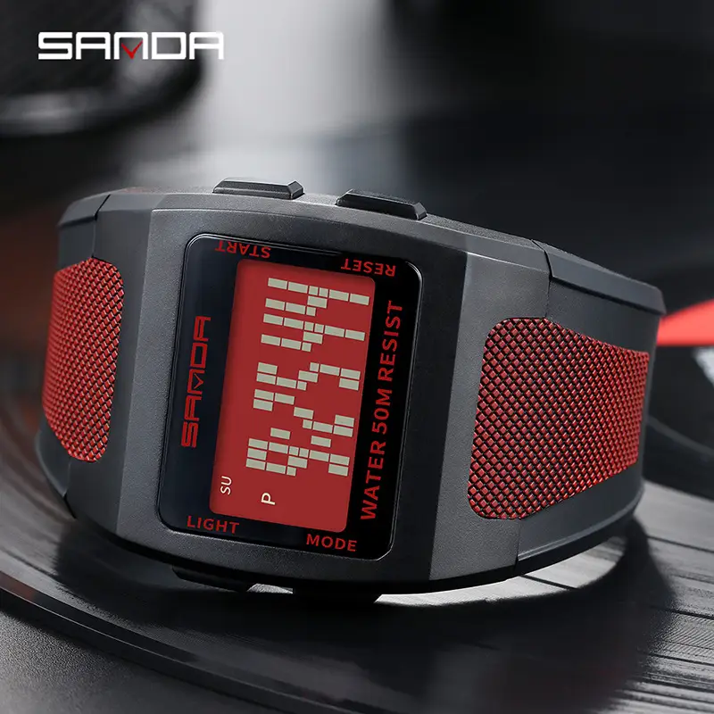 Sanda Waterproof Digital Watch for Men Large Dial - Image 7