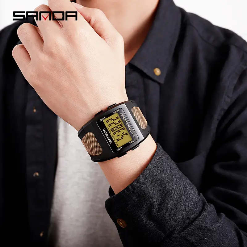 Sanda Waterproof Digital Watch for Men Large Dial - Image 8