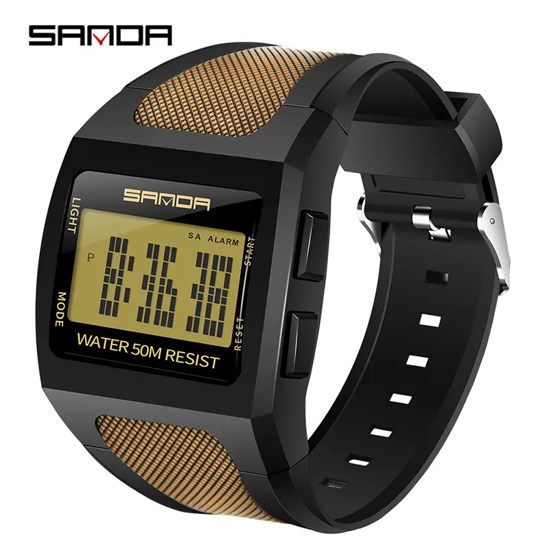 Sanda Waterproof Digital Watch for Men Large Dial - Image 4