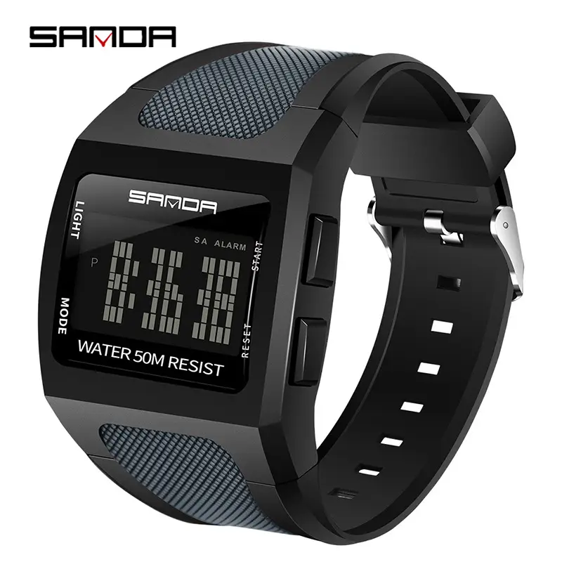 Sanda Waterproof Digital Watch for Men Large Dial - Image 5