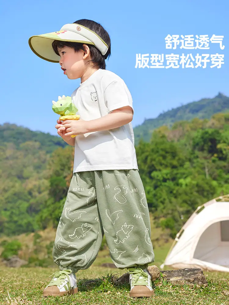 Kaka Panda Baby T-Shirt White Green Summer Boys - Image 6