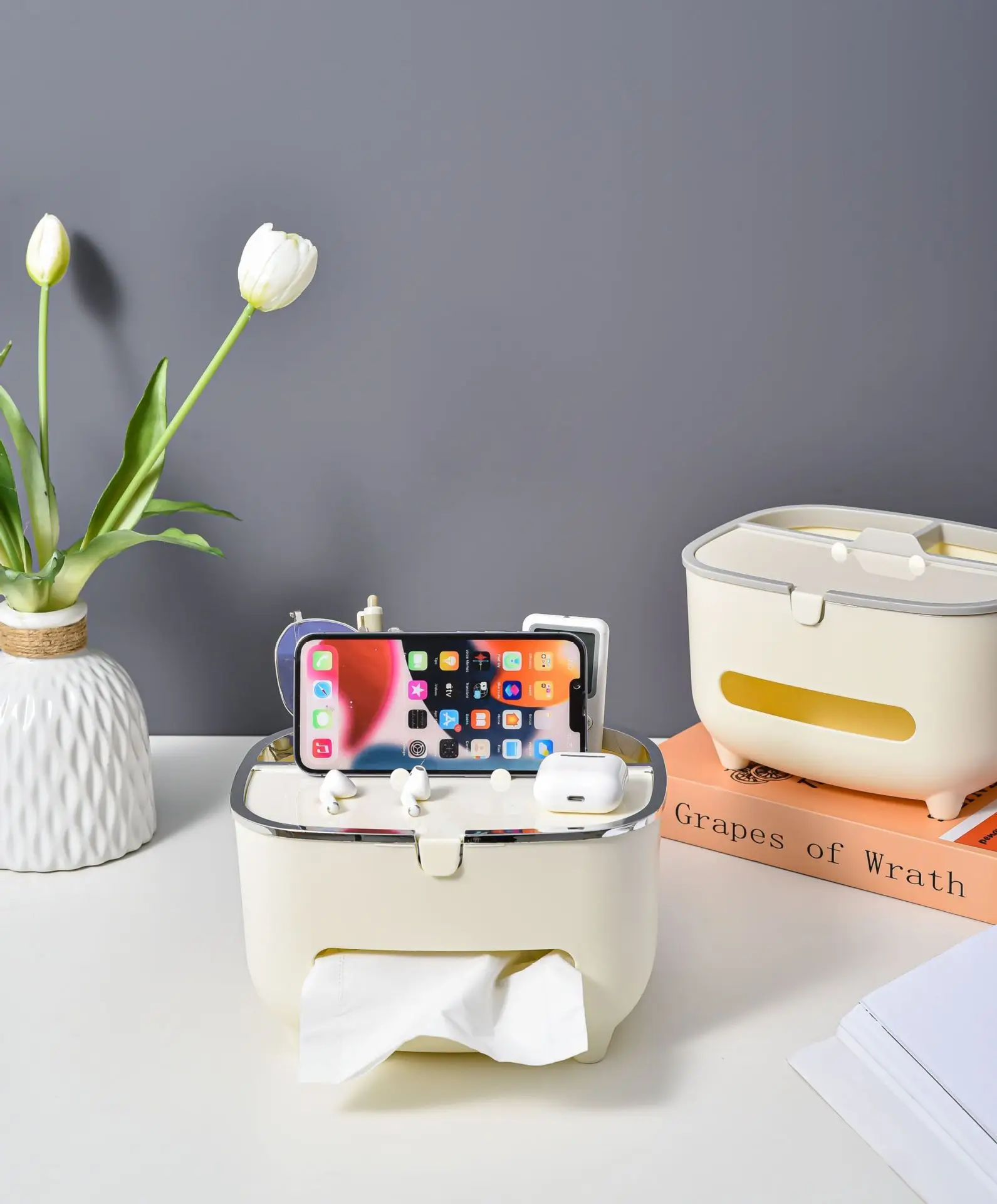 Nordic Pink Tissue Box for Home Living Room — feature 2