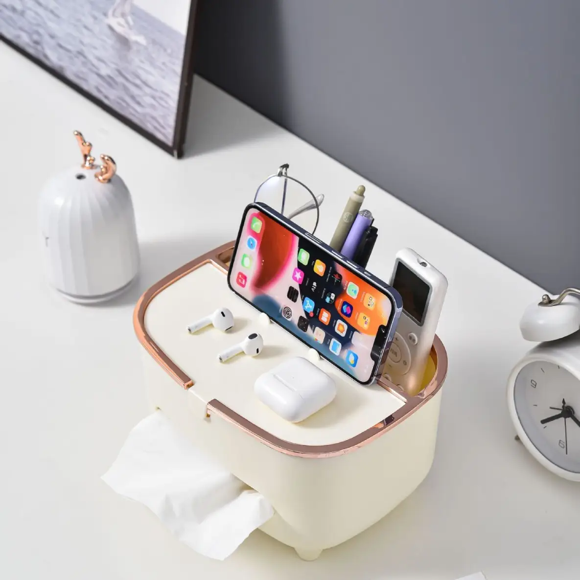 Nordic Pink Tissue Box for Home Living Room