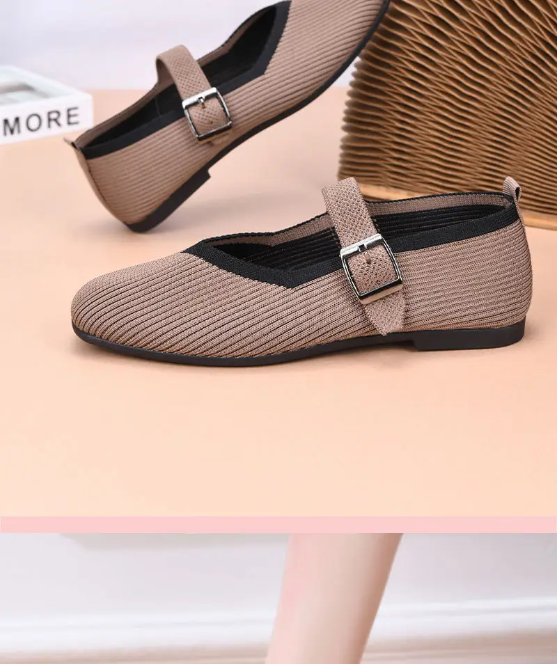 Cross-Border Large Size Popular Women's Breathable Mesh Square Toe Casual Shoes Soft Lightweight Breathable Inner Mother's Shoes — feature 16